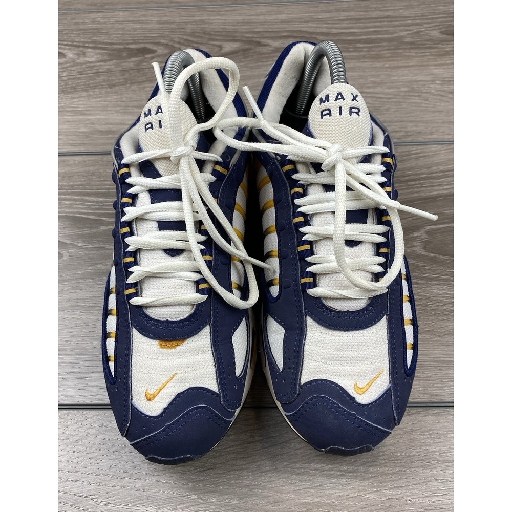 Nike Air Max Men's Vtg Running Shoes Blue Yellow White 605118-181 Y2K 8.5 - Picture 2 of 11